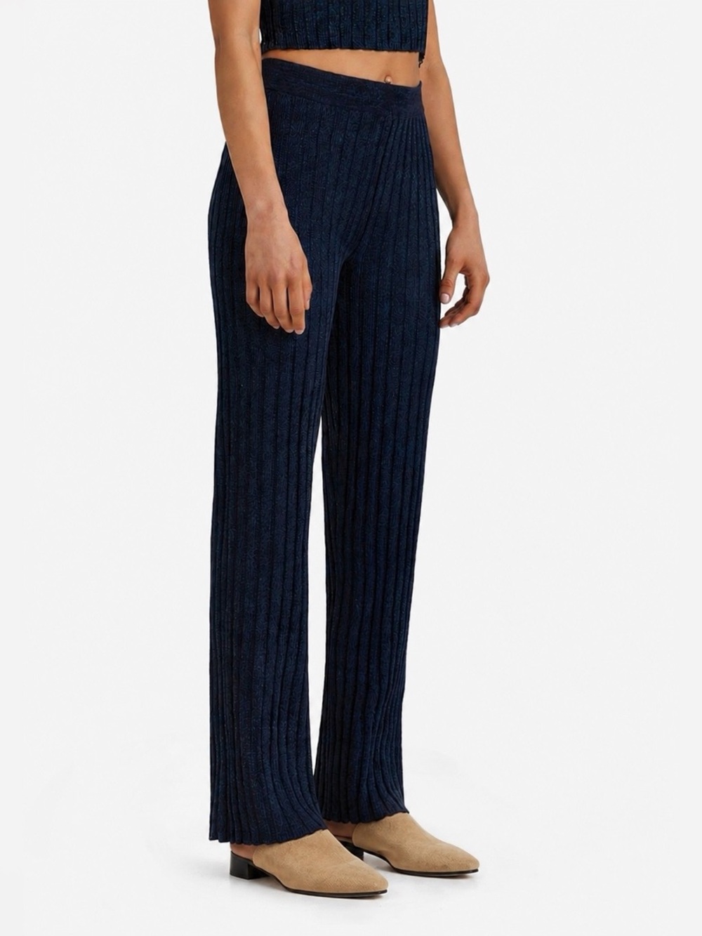 Paloma Wool From The Pant Navy Blue Ribbed Pants women’s size Medium